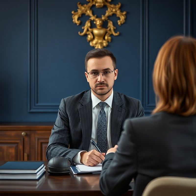 Finanční poradce sedící naproti klientovi ve světlé kanceláři
